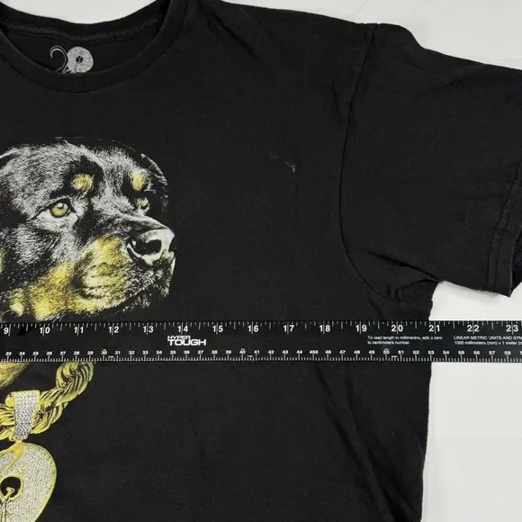 Vintage Jay-Z Roc‎ A Fella Rottweiler Chain Rap T Shirt Black Size L Rare